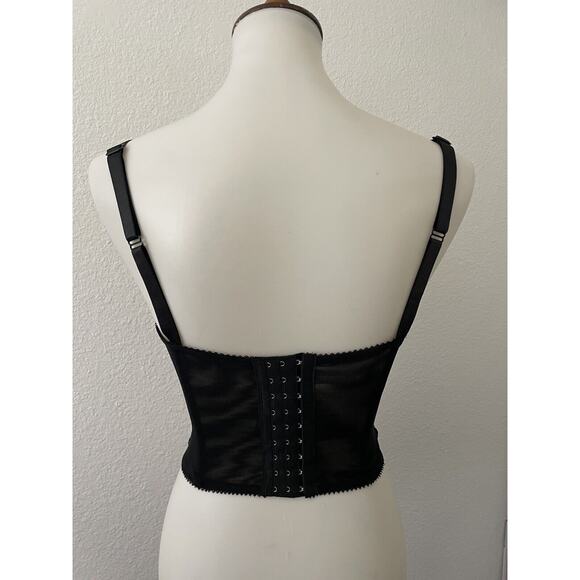 Mono B Corset Lingerie Top Sheer Stretch - Picture 6 of 9